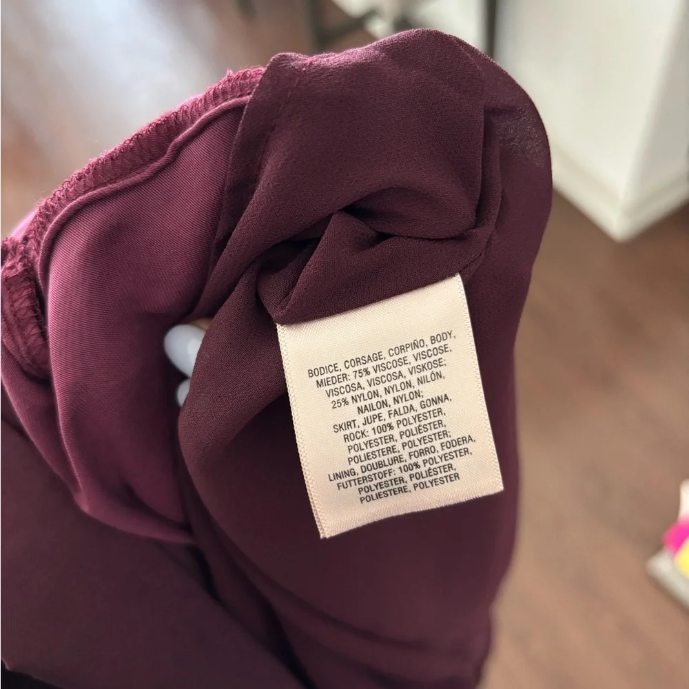 Anthropology Mauve Dress with Velvet - Picture 7 of 8